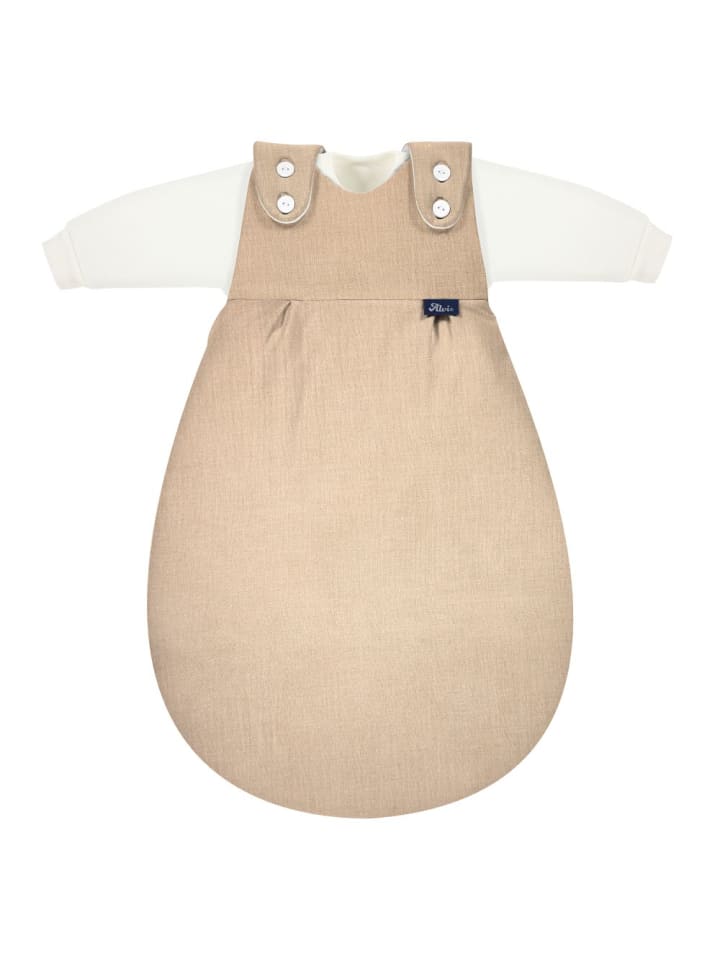 Alvi Schlafsack Baby-Mäxchen 4 Season Mull - Sand-Beige in beige günstig kaufen