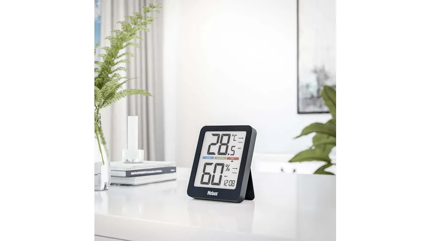 Mebus Digitales Thermo-/ Hygrometer schwarz
