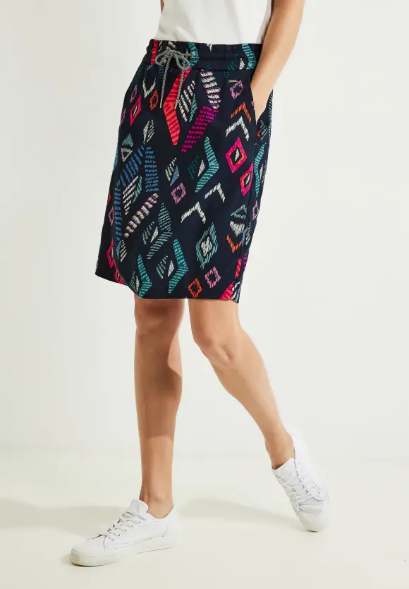 CECIL Rock mit Multicolorprint