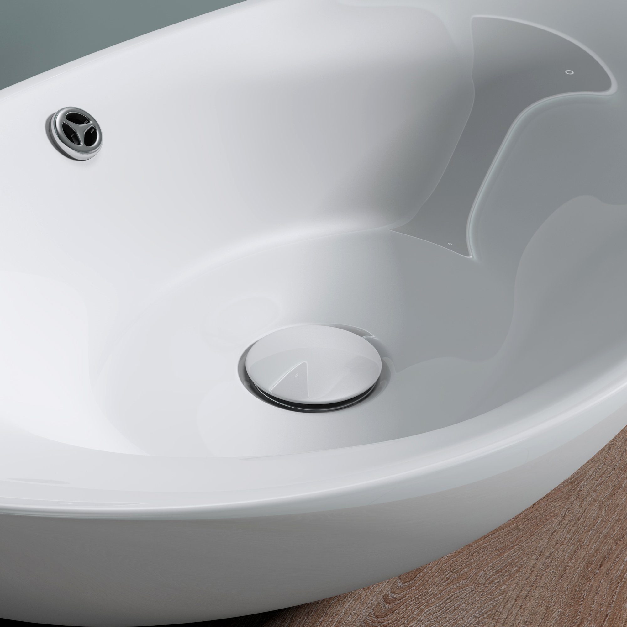 doporro Waschbecken doporro Aufsatzwaschbecken Brl818 Oval Keramik inkl. Nano-Versiegelung, Nano-Versiegelung