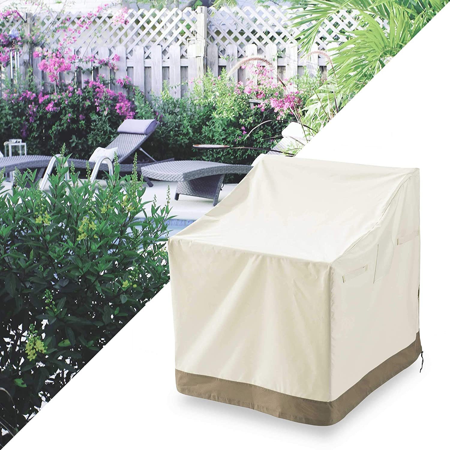 Lumaland Gartenmöbel-Schutzhülle Abdeckung für Patio Stühle, robuste Schutzhülle für Gartenmöbel Oxford 600D 280 g/m² Wasserdicht