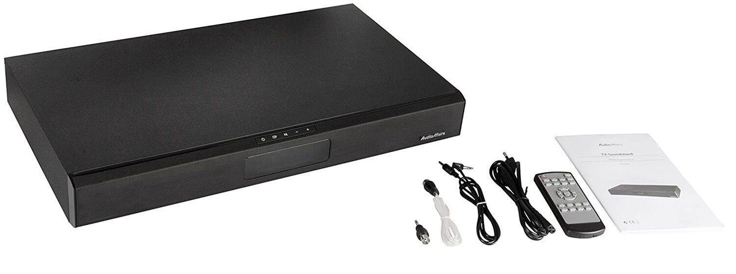 AudioAffairs TVS 2018 TV Soundbar Soundsystem Soundbase (60 W, Bluetooth 3.0, UKW, FM, Radio, Subwoofer)