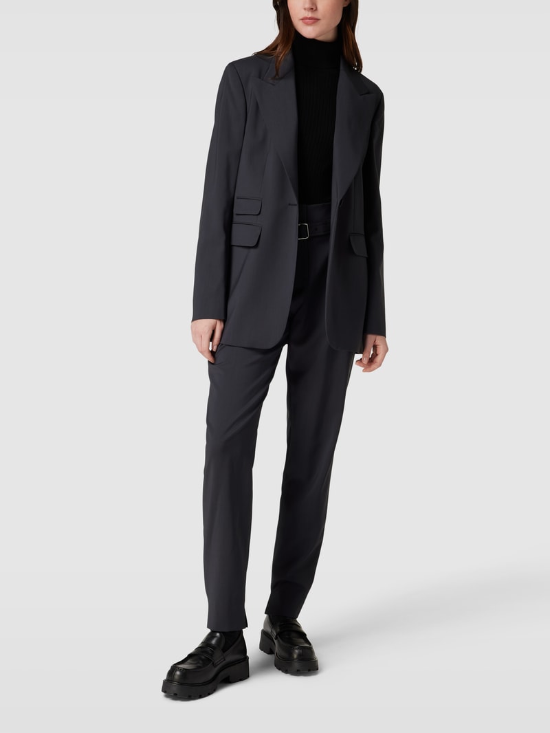 Blazer mit Pattentaschen in graphit