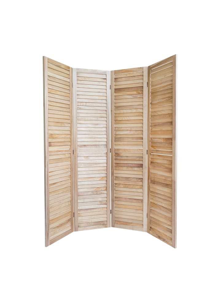 Homestyle4u 4-tlg. Paravent in Braun 160x170 günstig kaufen onesize