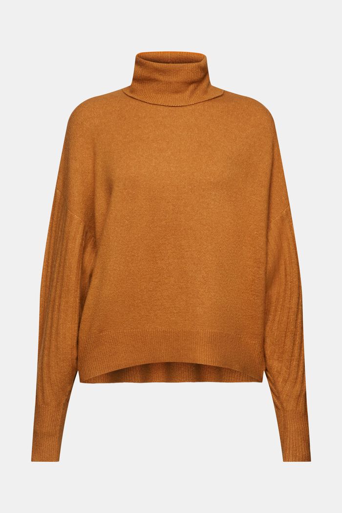Rollkragenpullover aus Wollmix
