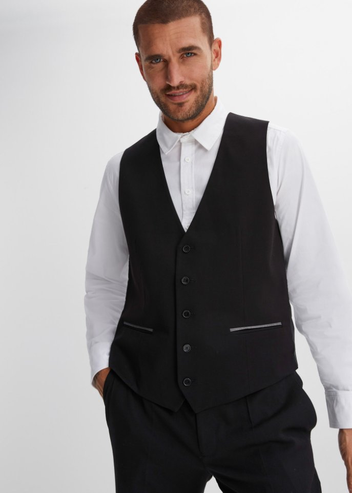Anzug mit recycelten Polyester. (3-tlg.Set): Sakko, Hose, Weste