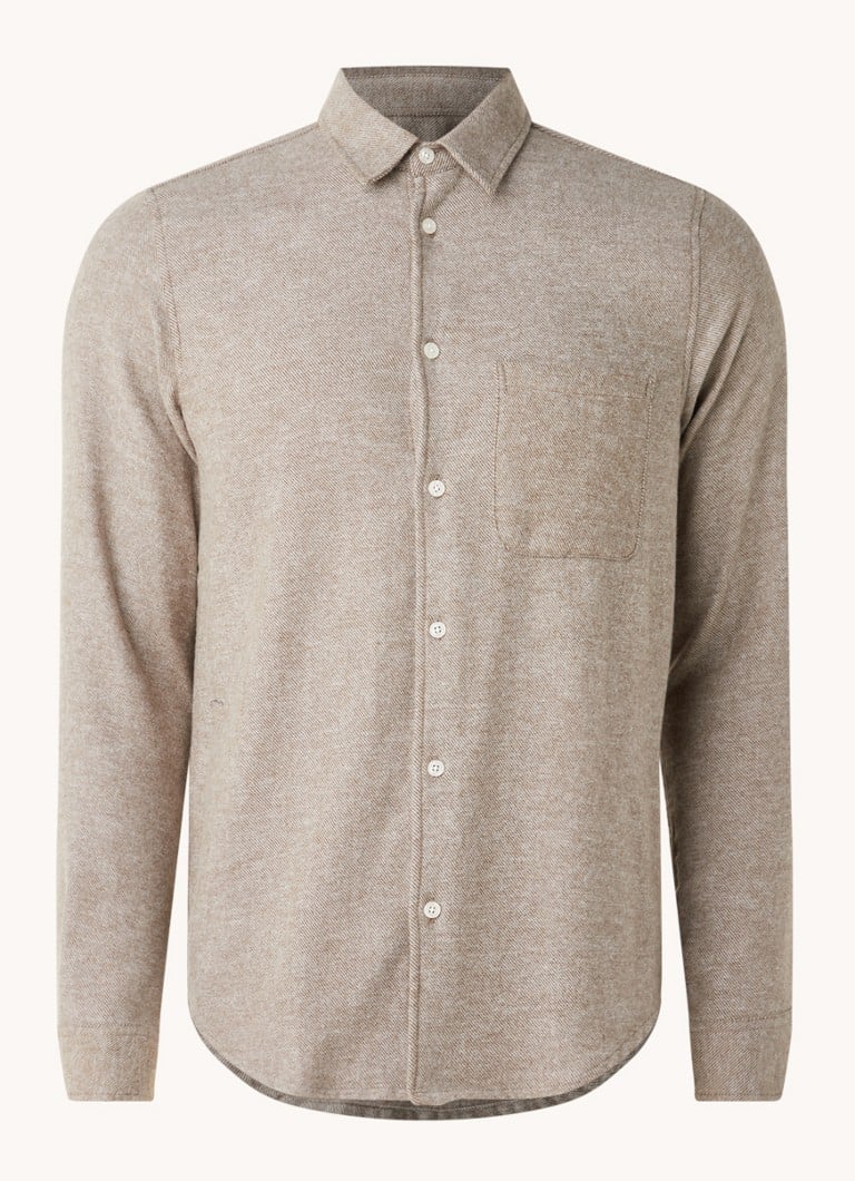 Camisa SAMSØE SAMSØE Liam de corte regular, feita de algodão orgânico.