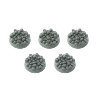 Bitspudlo - 32mm Round Skull Pile Bases (5)