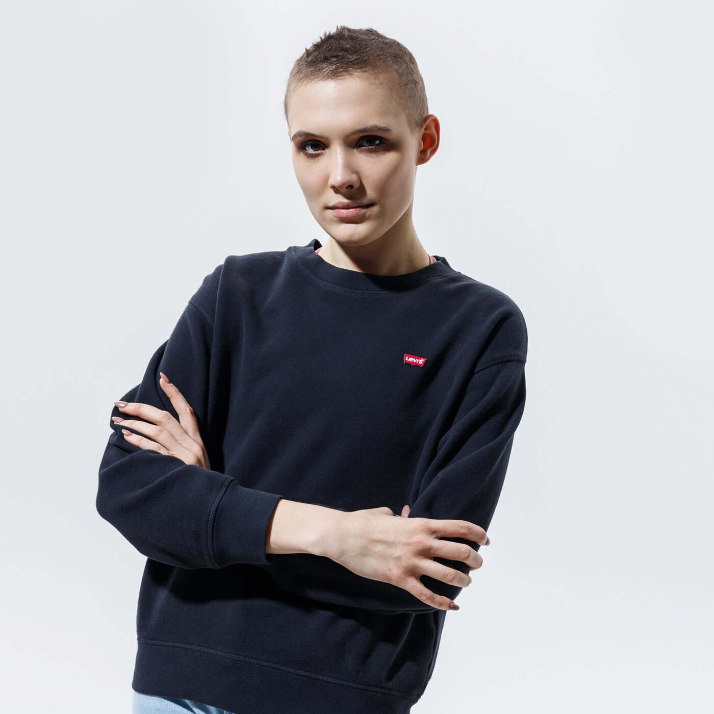 LEVI'S SWEATSHIRT STANDARD CREW Schwarz
