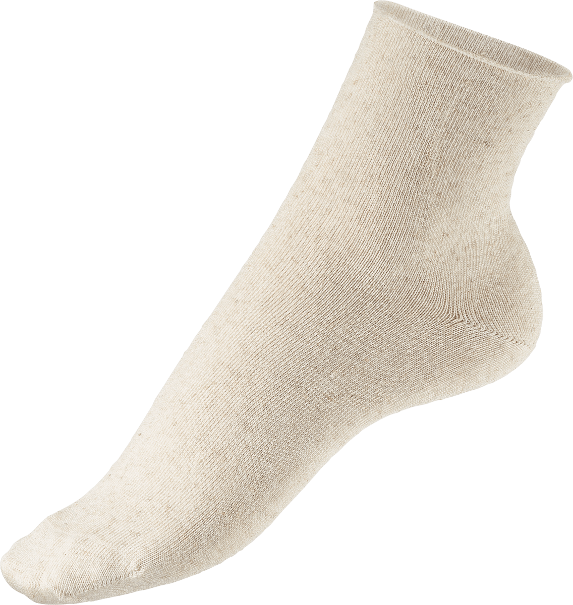 Socken mit Viskose-Leinen-Mischung beige Gr. 39-42, 1 St
