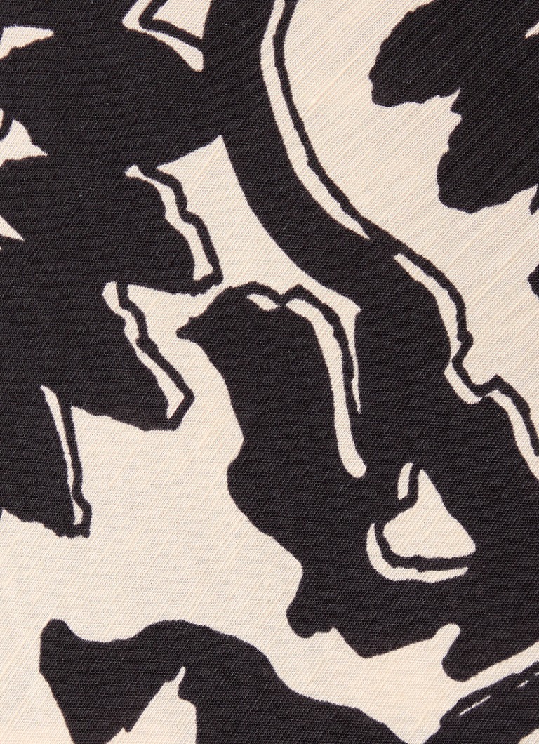 ba&sh  Filea tuniek in linnenblend met print