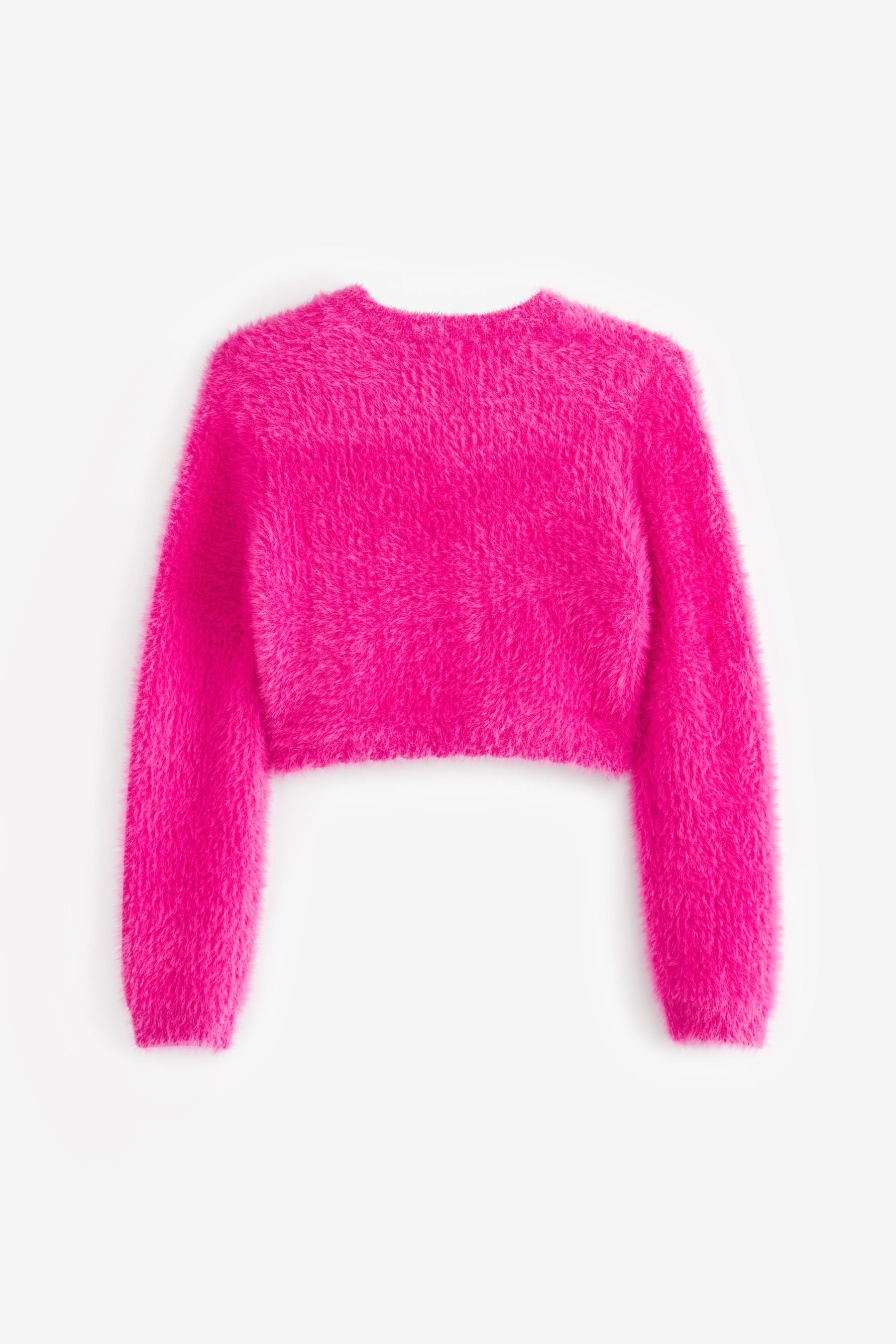 Next Bolero Flauschige Strickjacke mit Glitzer (1-tlg)