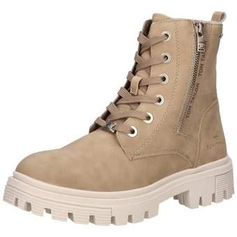 Tom Tailor Schnürstiefelette in beige