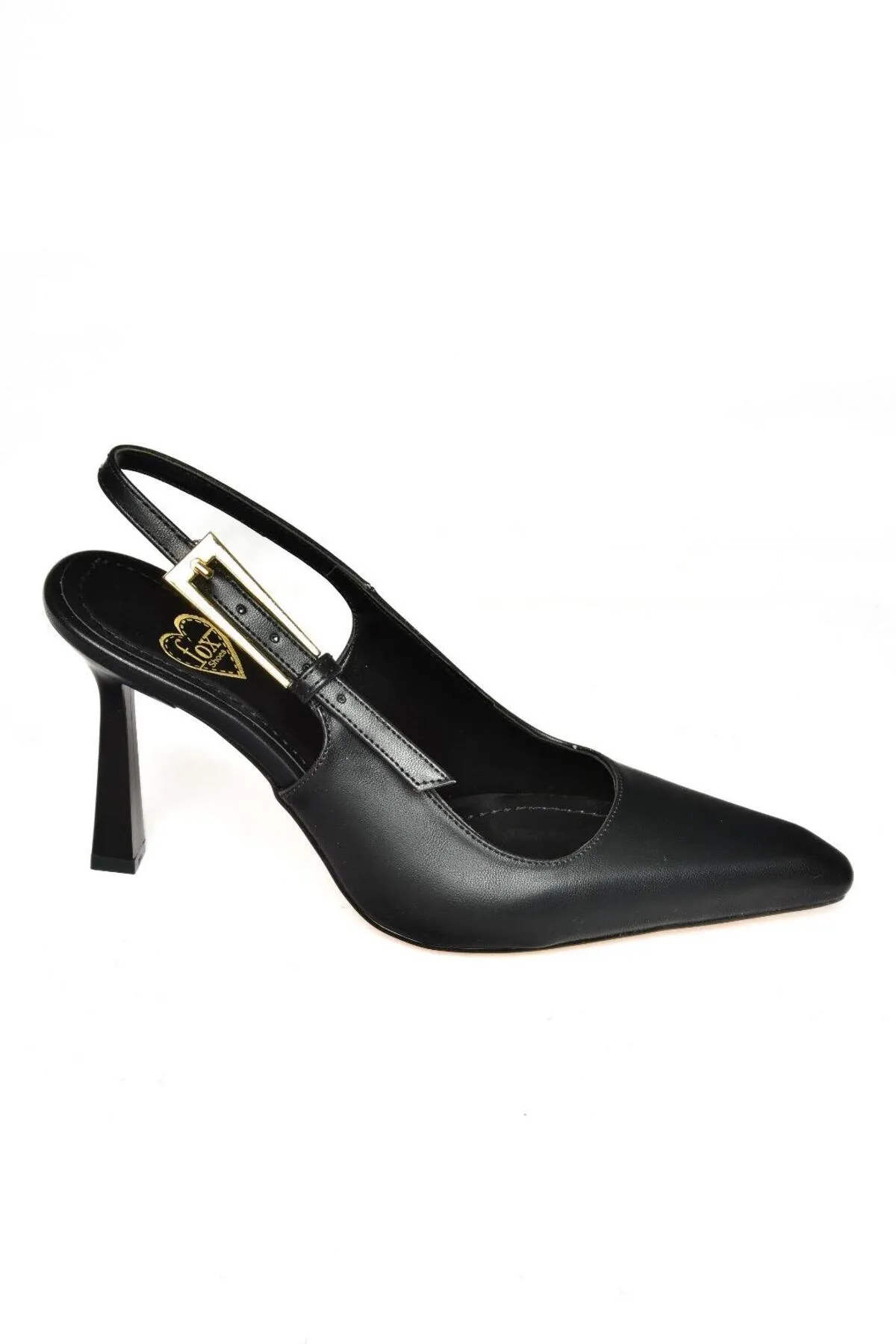 Fox Shoes  S752084909 Schwarze Damenschuhe mit dicken Absätzen