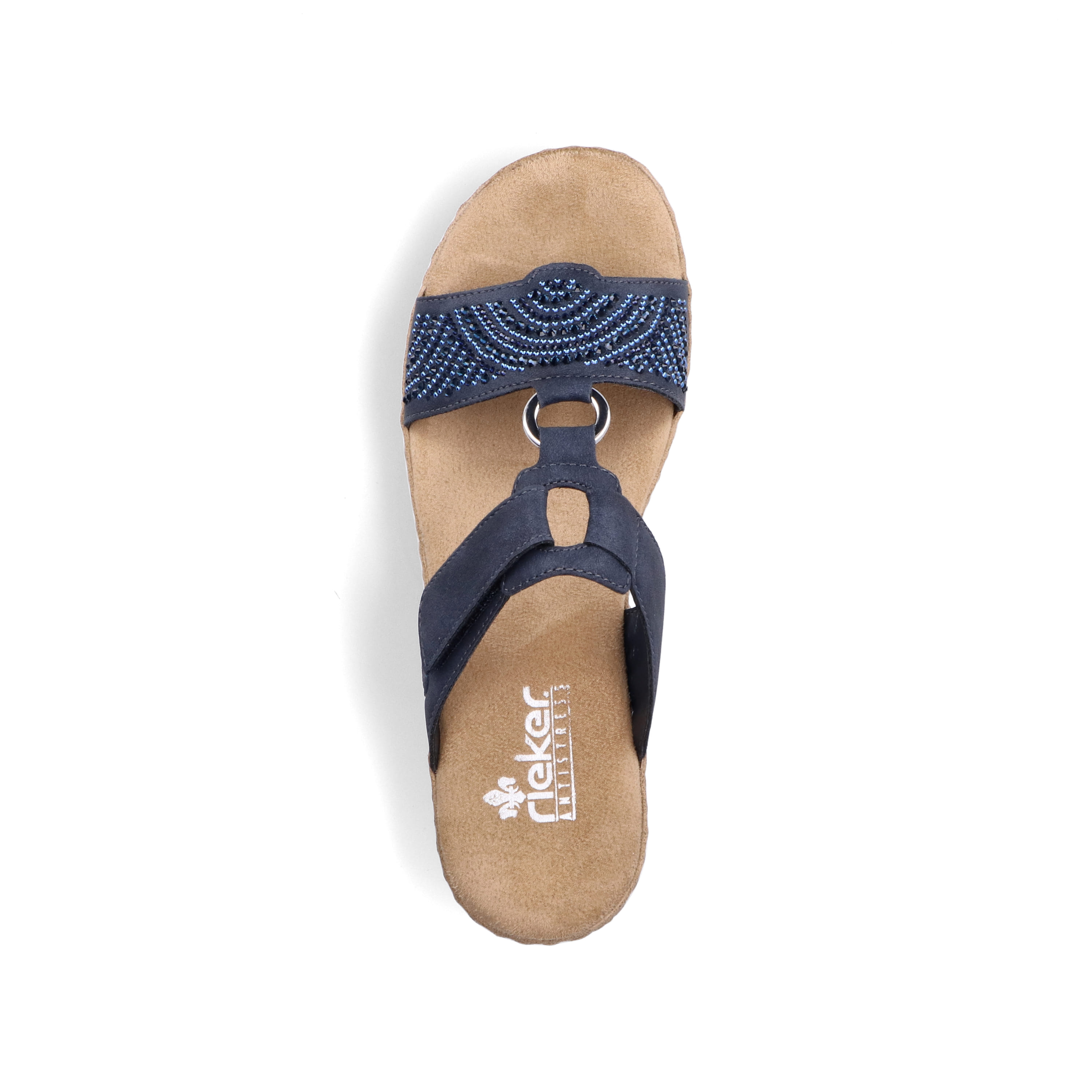 Rieker Damen Pantoletten marineblau