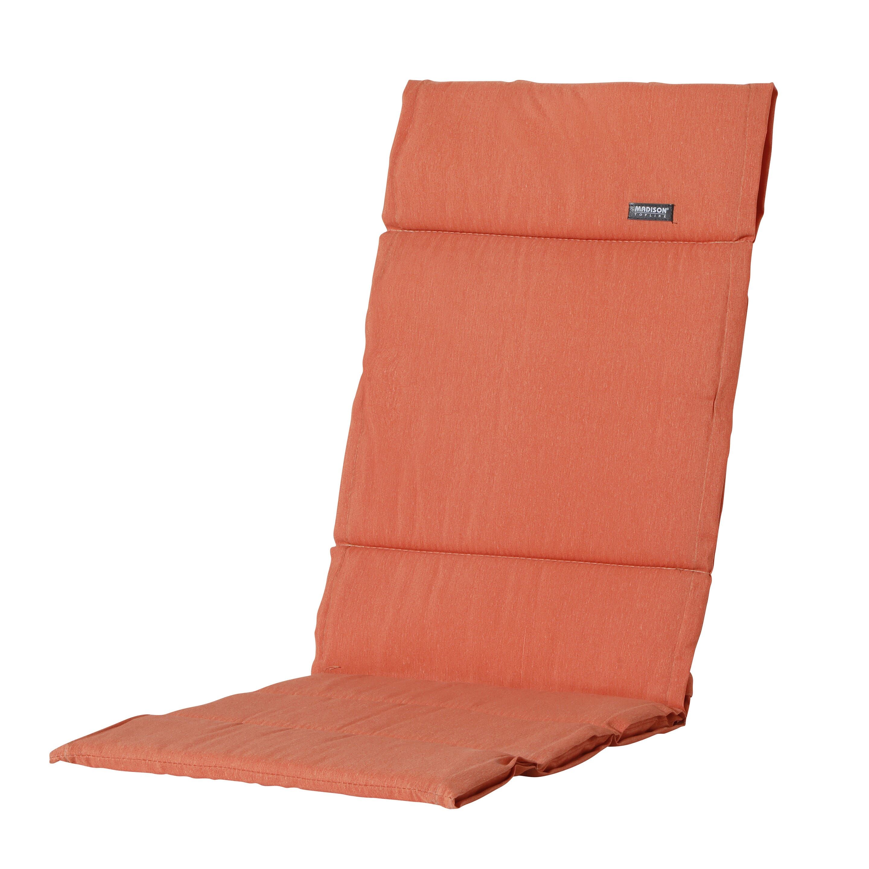 Madison Panama Flame Orange 125 x 50 Gartenkissen mit hoher Rückenlehne