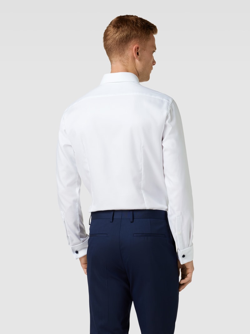 Regular Fit Business-Hemd mit Kentkragen in weiß