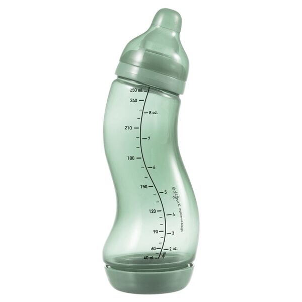 Difrax Natural 0 M S formos buteliukas, žalias, 250 ml