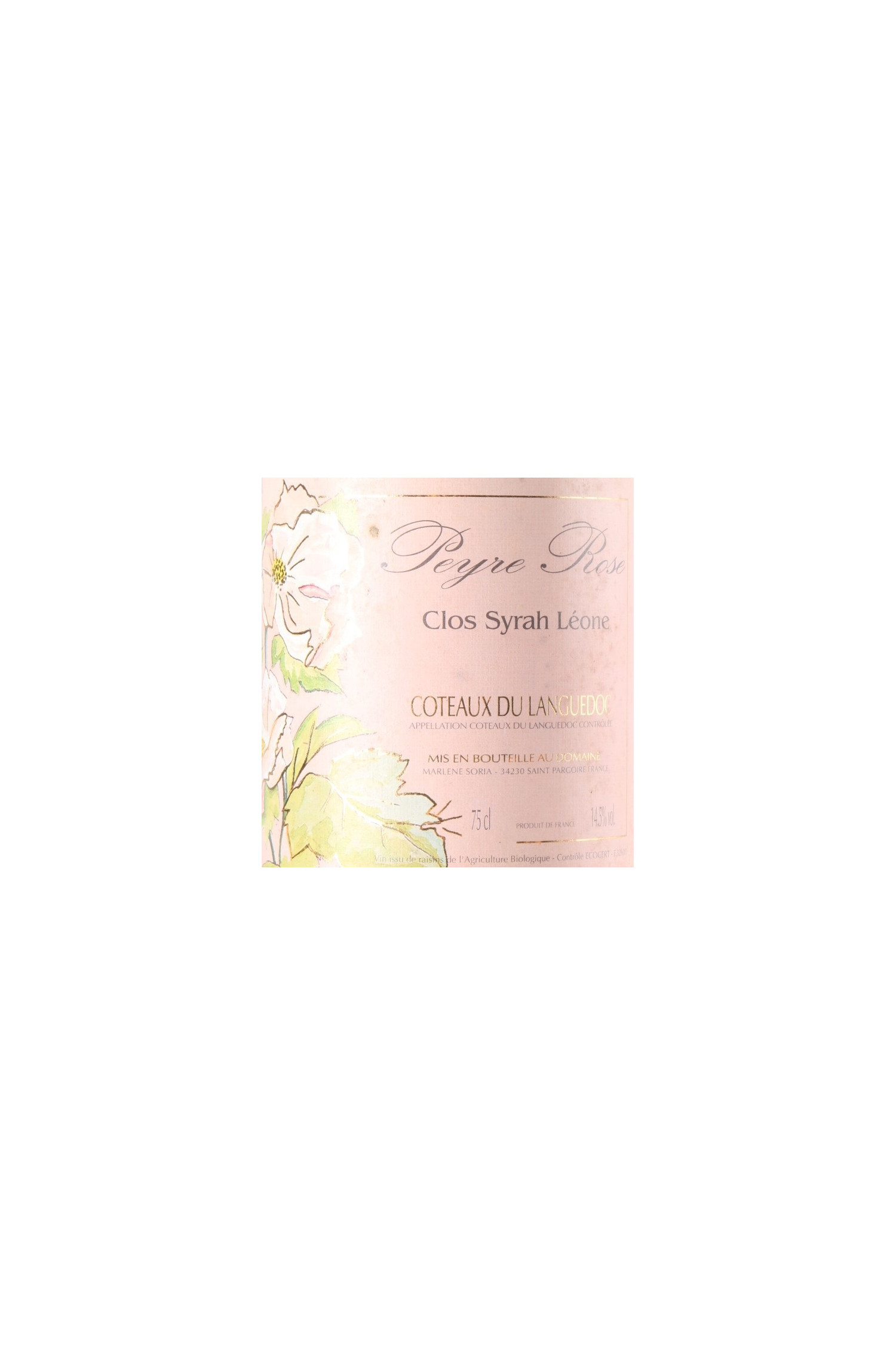 Domaine Peyre Rose Clos Syrah Leone 1998, Coteaux du Languedoc