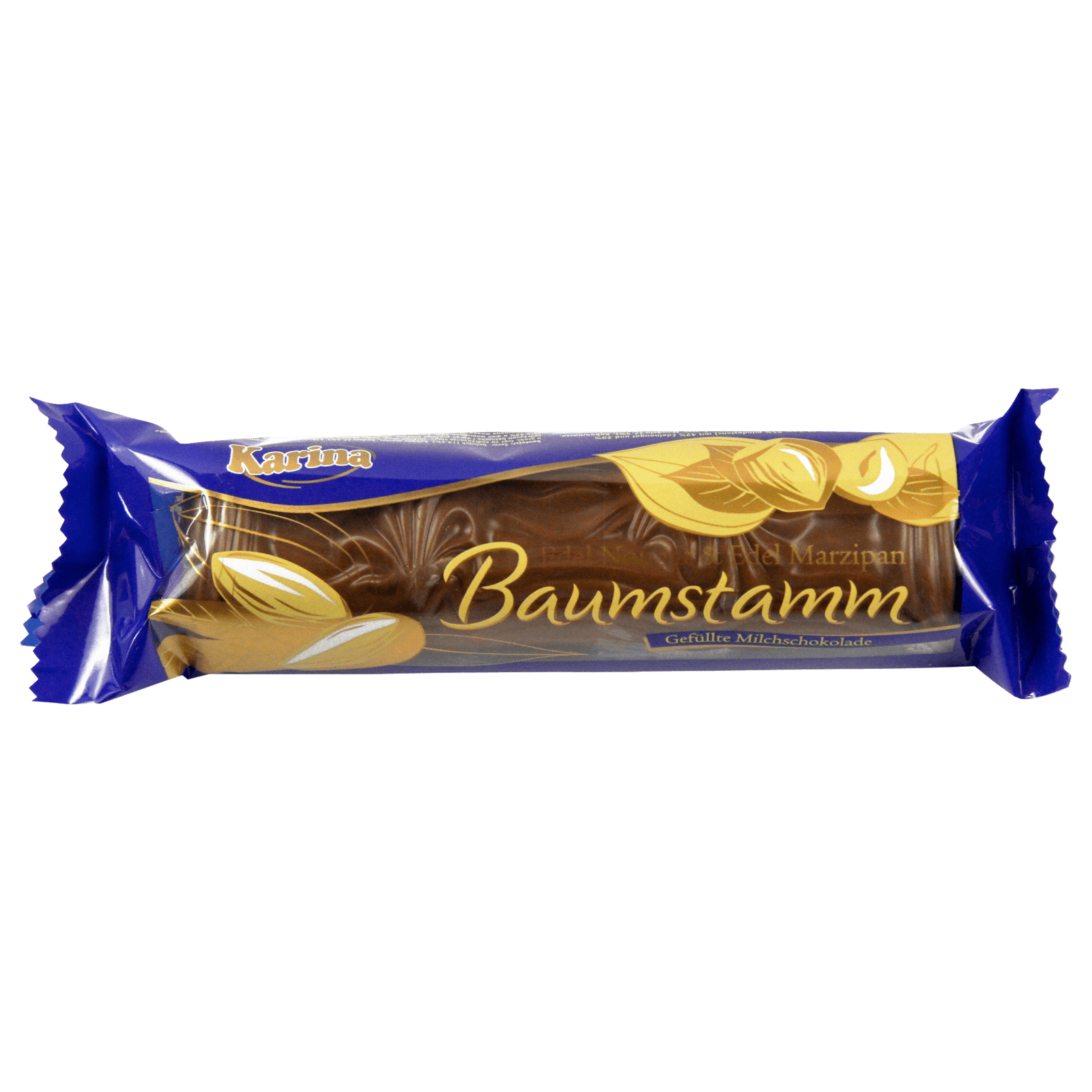 Karina Milchschokolade mit Marzipan Baumstamm 100g