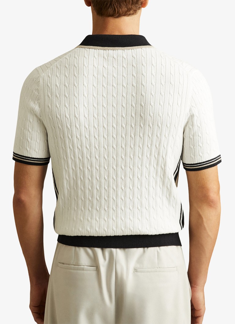 Reiss Pulse polo majica slim fit krojem i zatvaračem do pola