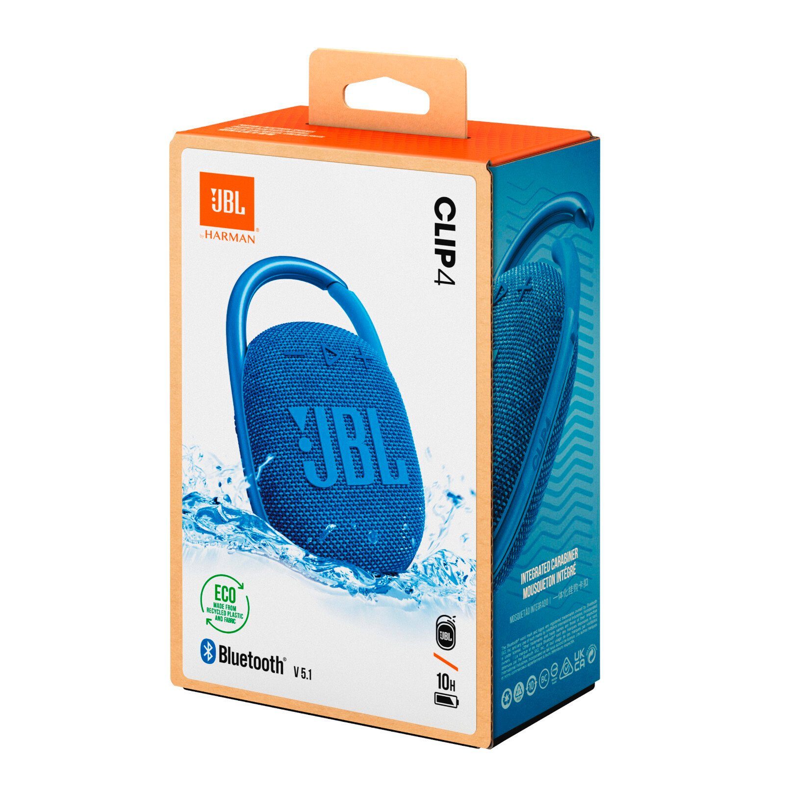 JBL Clip 4 ECO Bluetooth-Lautsprecher (Bluetooth, 5 W)