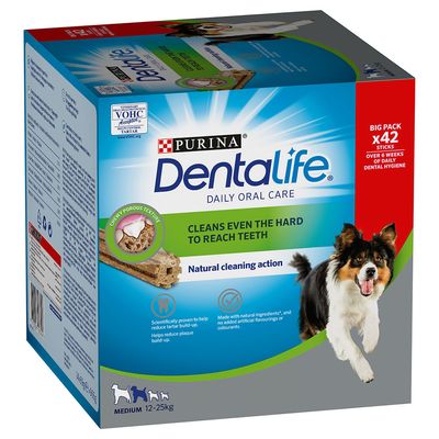 PURINA Dentalife Tägliche Zahnpflege-Snacks für mittelgroße Hunde
