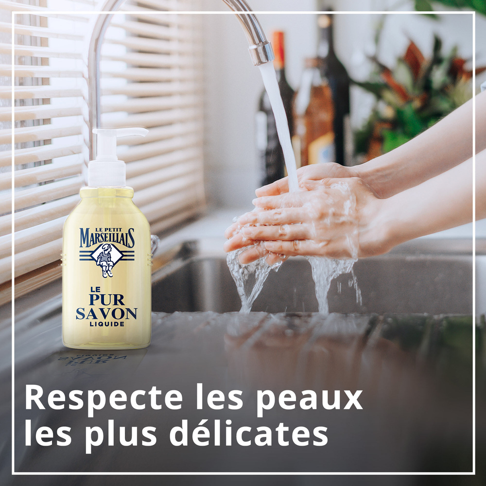 le petit marseillais Savon Liquide Pur Savon - Pompe 300 ml Savon