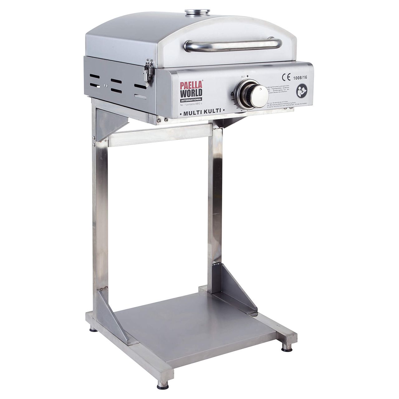 PaellaWorld International Paella World Unterbau für Multi-Kulti Grill-Systeme aus Edelstahl