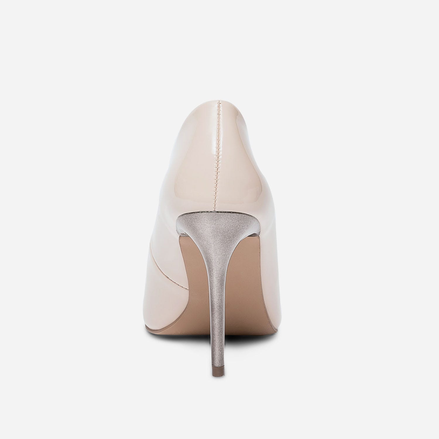 Stiletto TEXTO nude verni à talon miroir