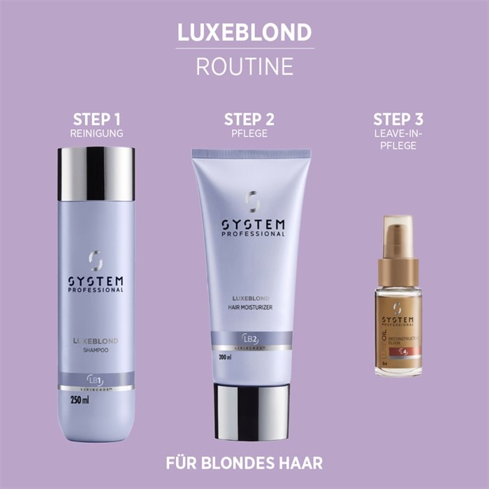 Luxeblond Geschenkset von System Professional Lipid Code