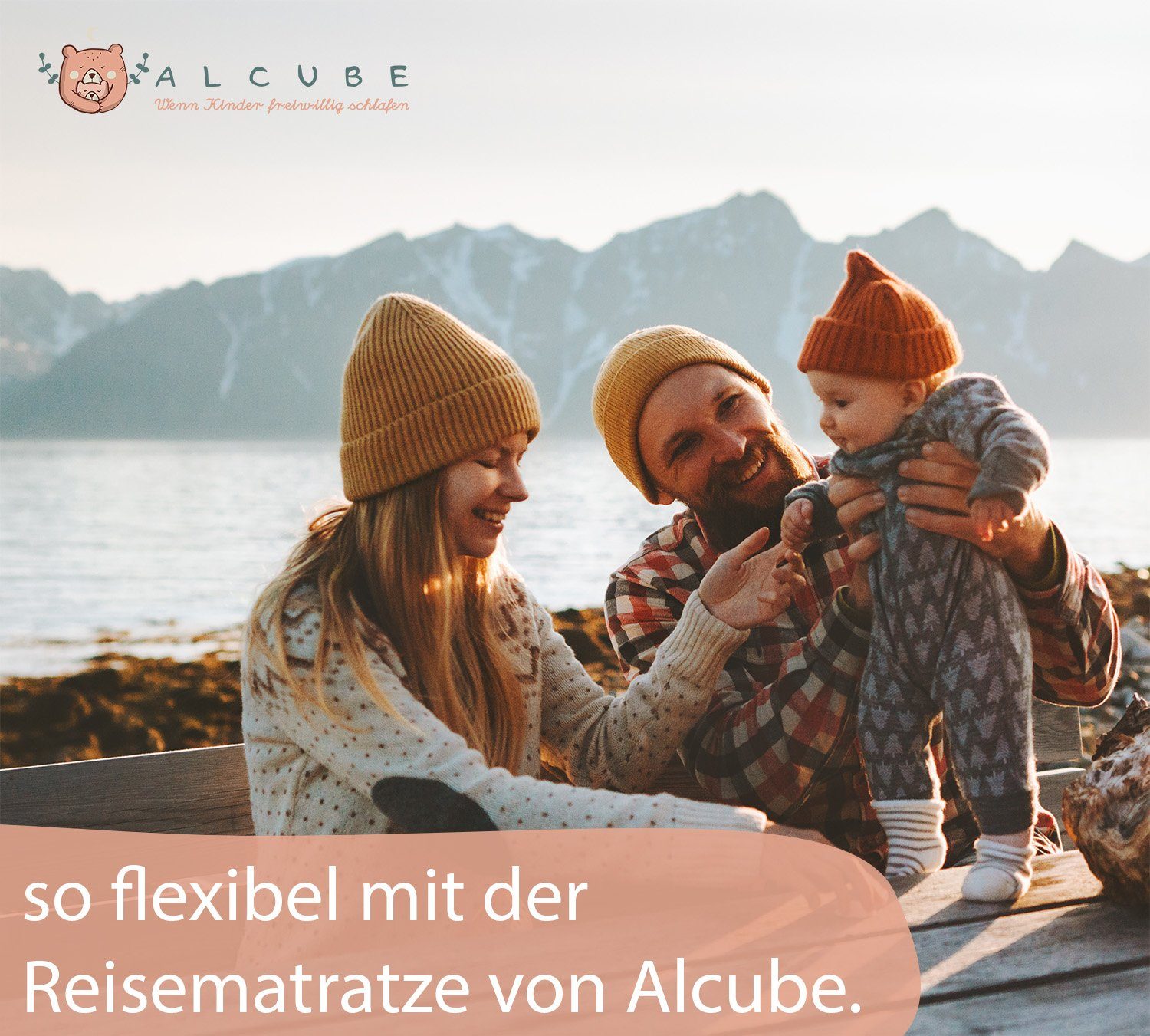 Klappmatratze Komfort Reisebettmatratze Faltmatratze, Alcube, 4.5 cm hoch, (Set, praktischer Tragetasche), Reisebettmatratze 60x120 cm - Matratze für Baby