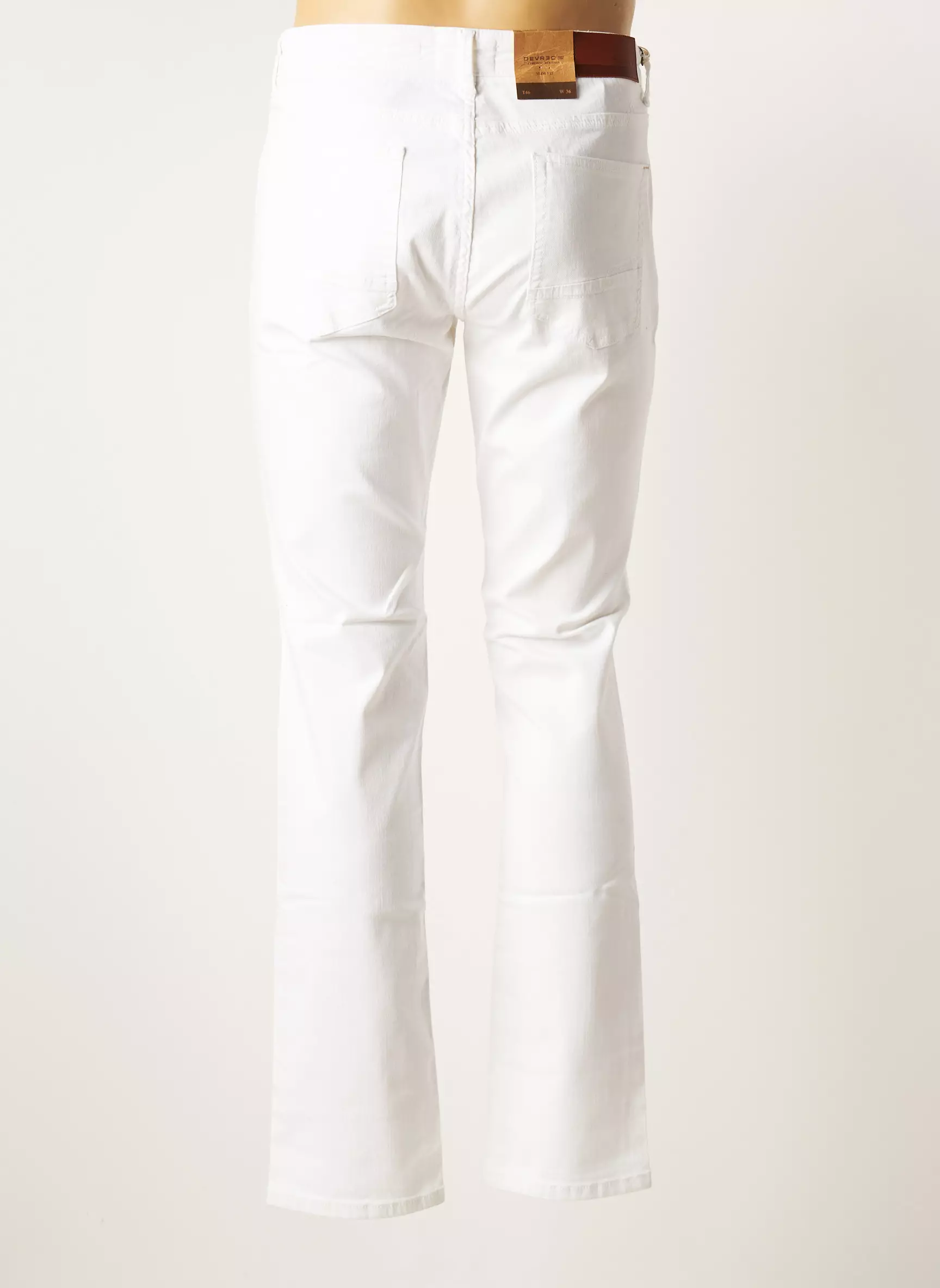Devred Jeans Coupe Slim Homme couleur blanc