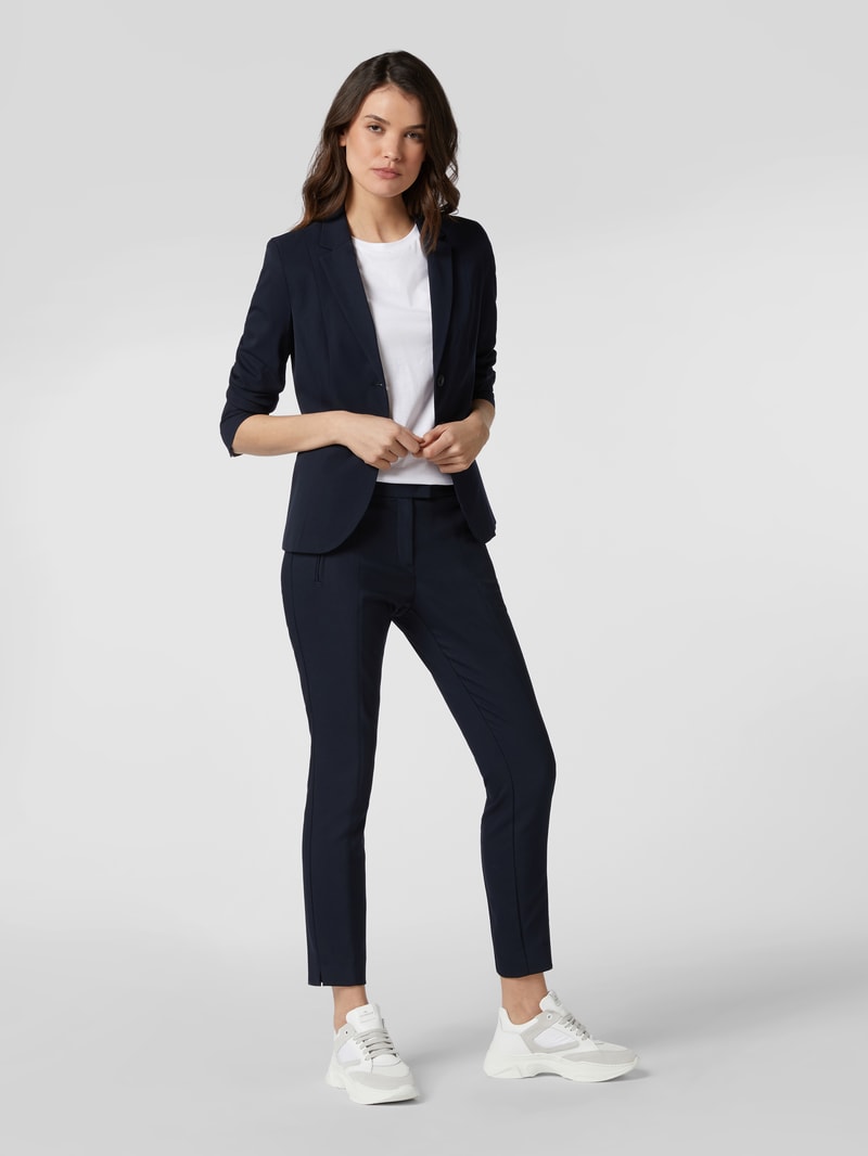 Blazer mit Leistentaschen in marineblau