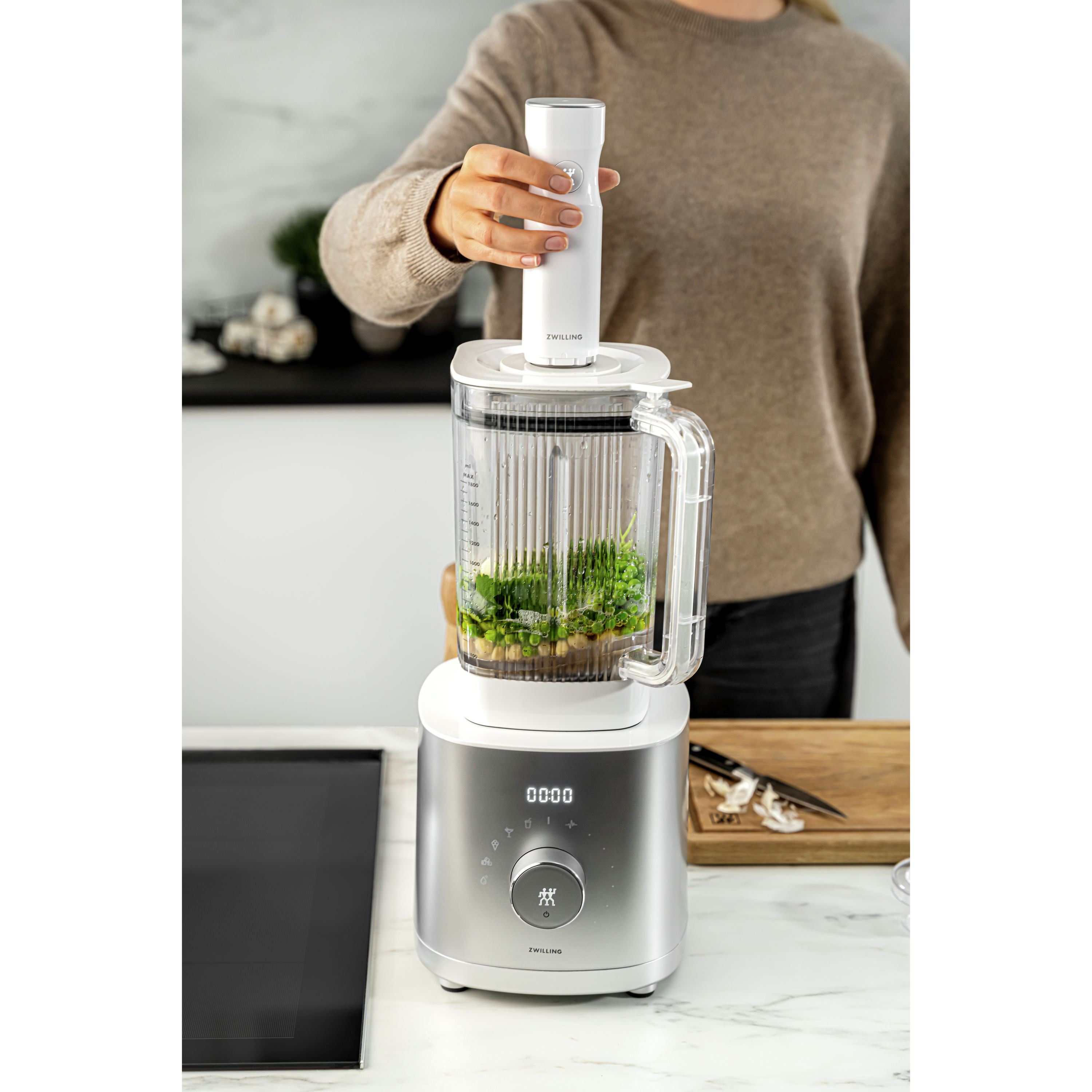 Vakuumadapter für Standmixer Universal/Hochleistungsstandmixer, Weiß