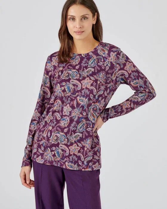Tee-shirt maille chaude, manches longues