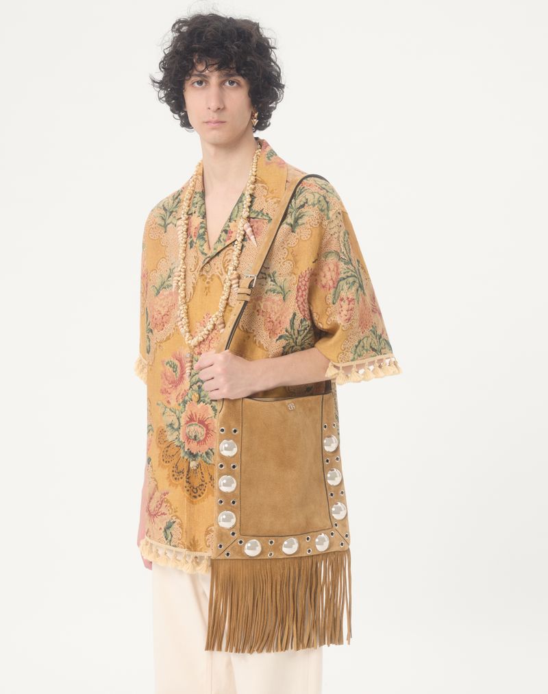 Valentino Apres L'Hiver-print linned bowlingskjorte
