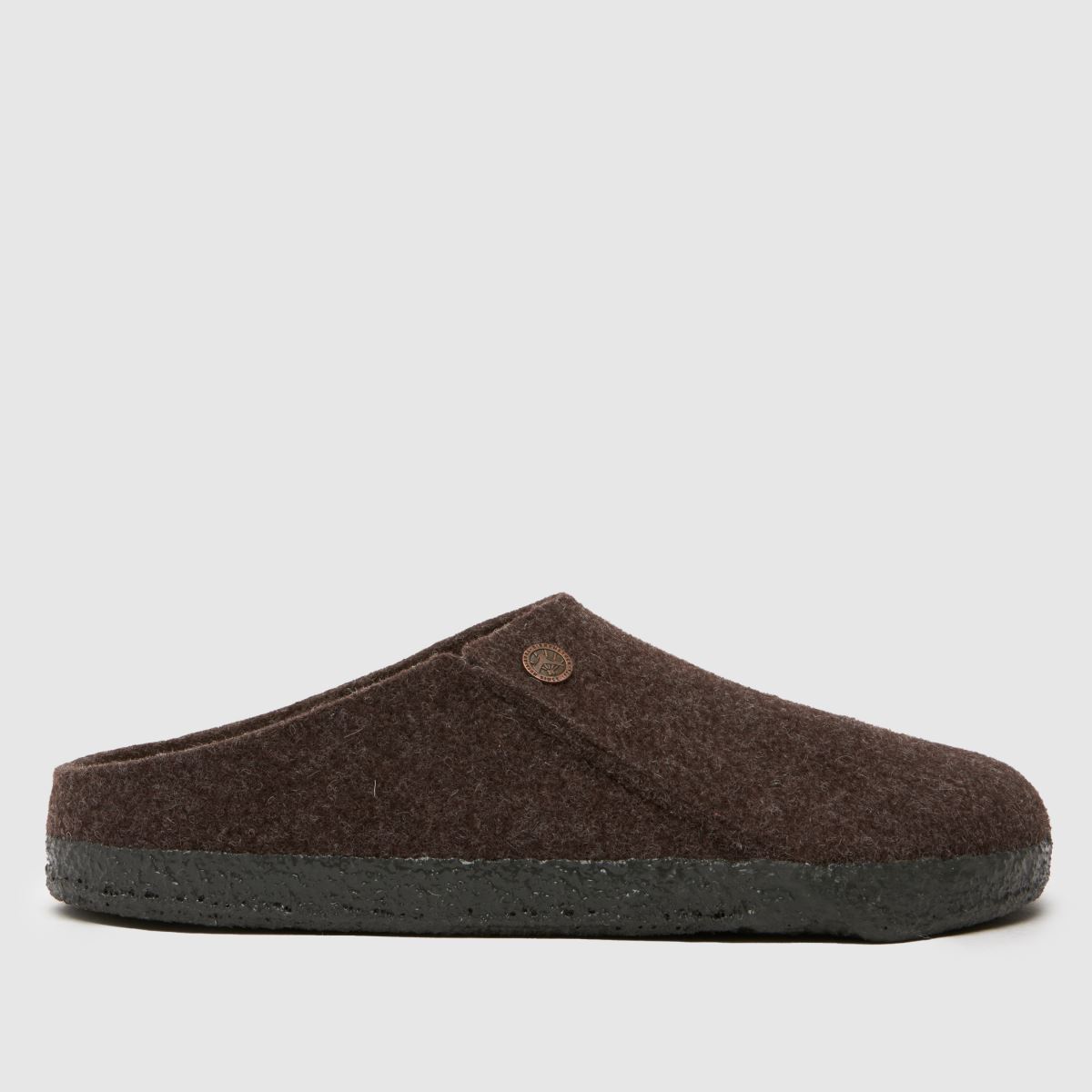 BIRKENSTOCK – Zermatt – Bruna tofflor i fårskinn