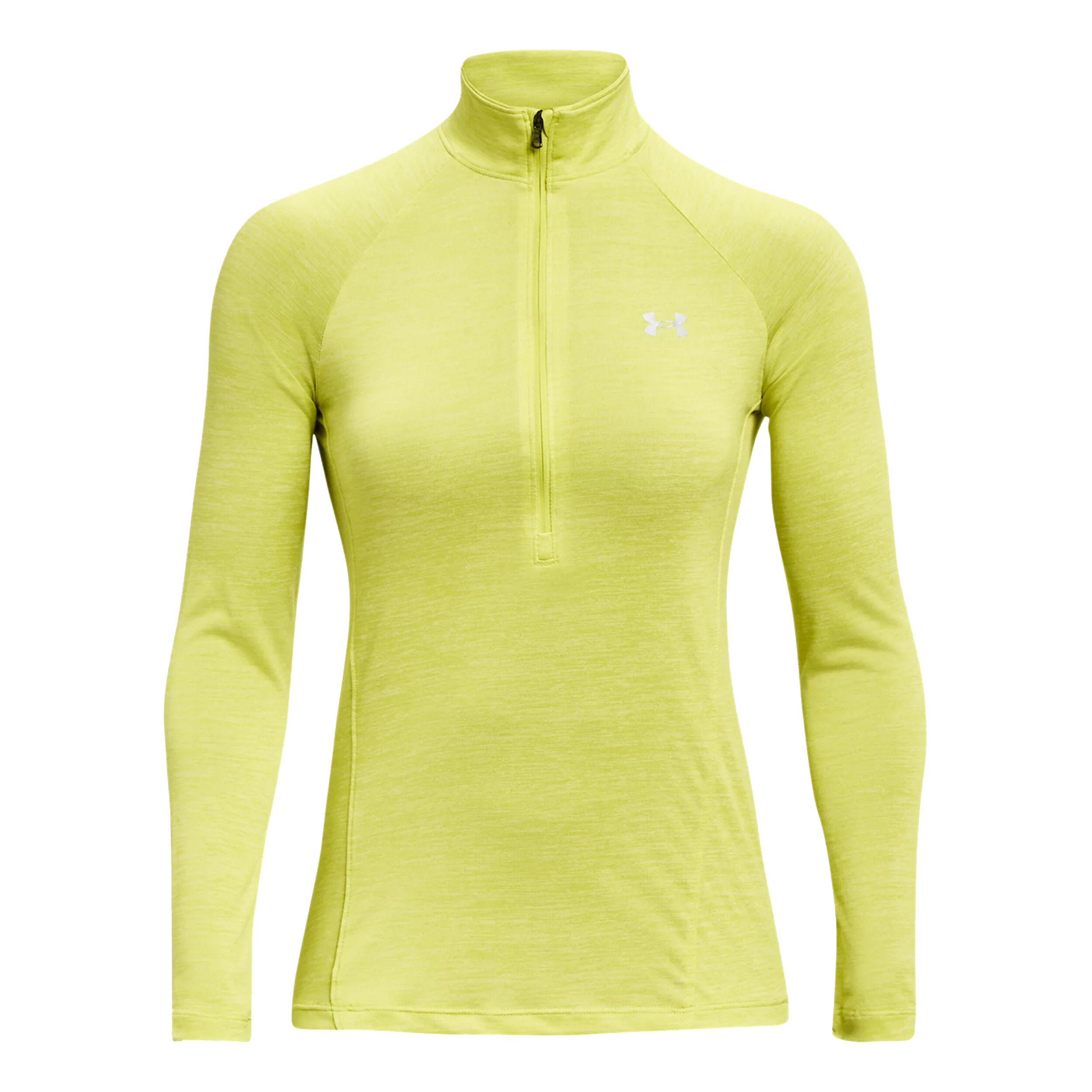 Tech Half-Zip Twist Longsleeve Damen - Neongelb