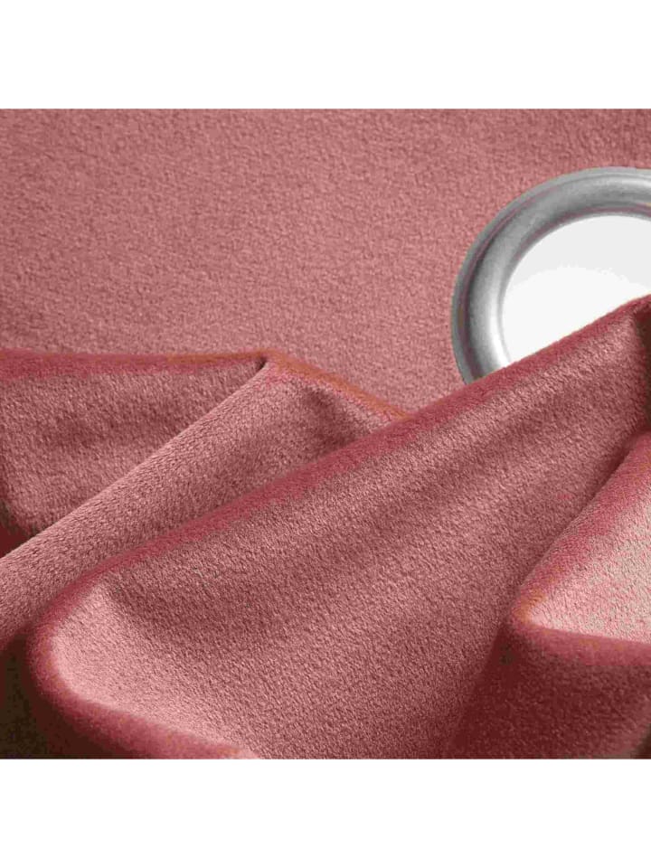 Tom Tailor TT Ösenvorhang VelvetSignature 140 x 250 cm in Rose günstig kaufen 140 x 250 cm