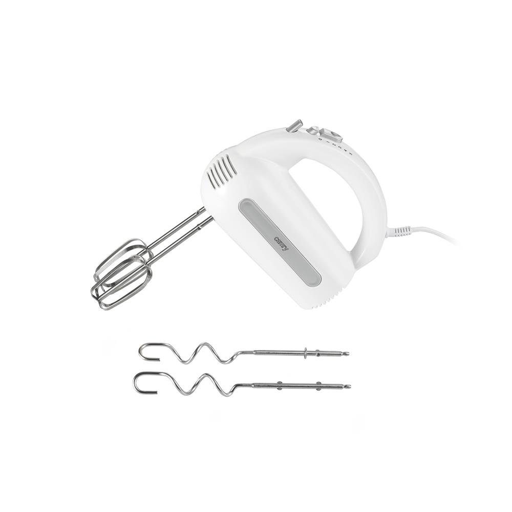 Camry Handmixer CR 4213 Handmixer mit Rührschüssel, 600 Watt, Handrührgerät, Standmixer, weiß