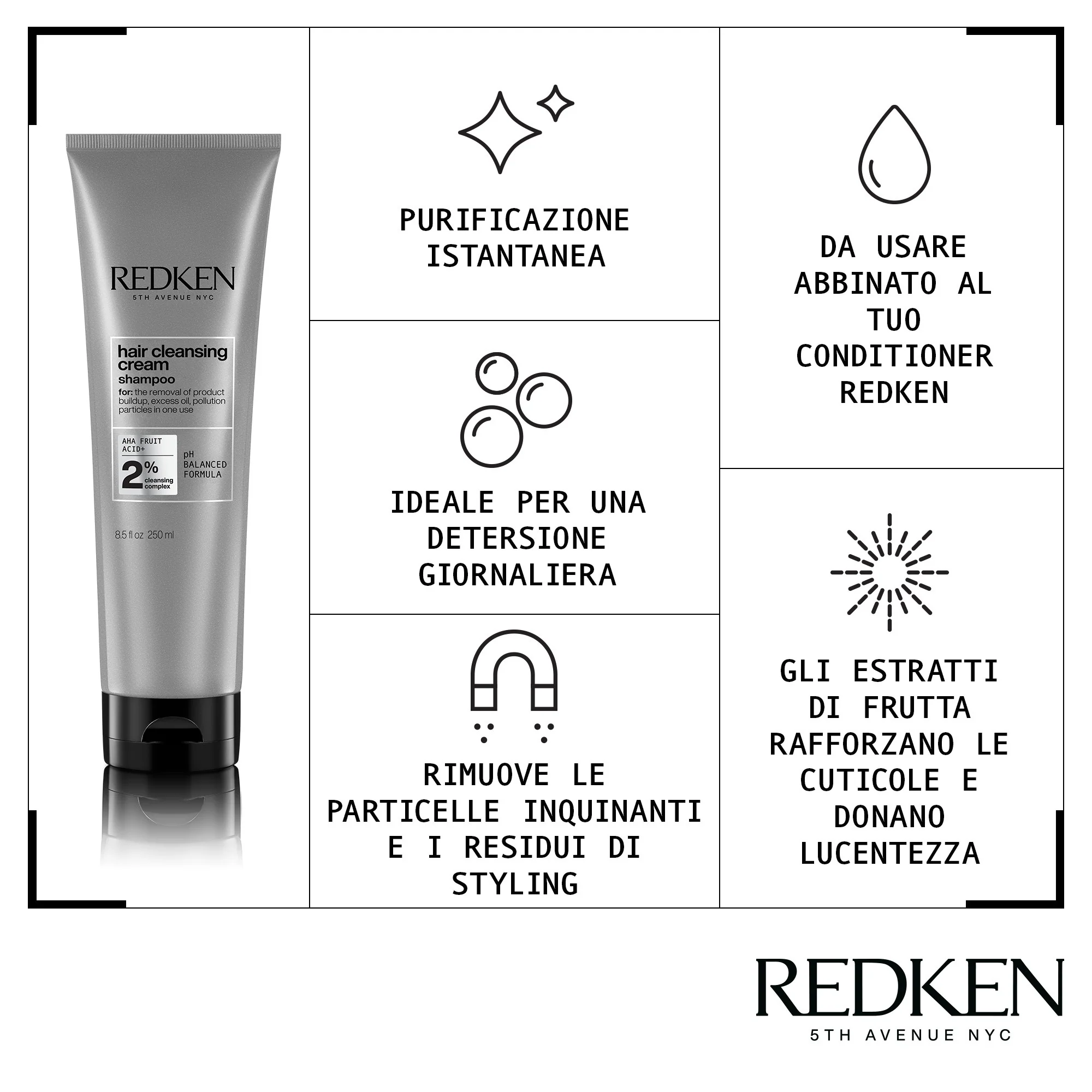 Șampon cremă de curățare a părului - Șampon purificator