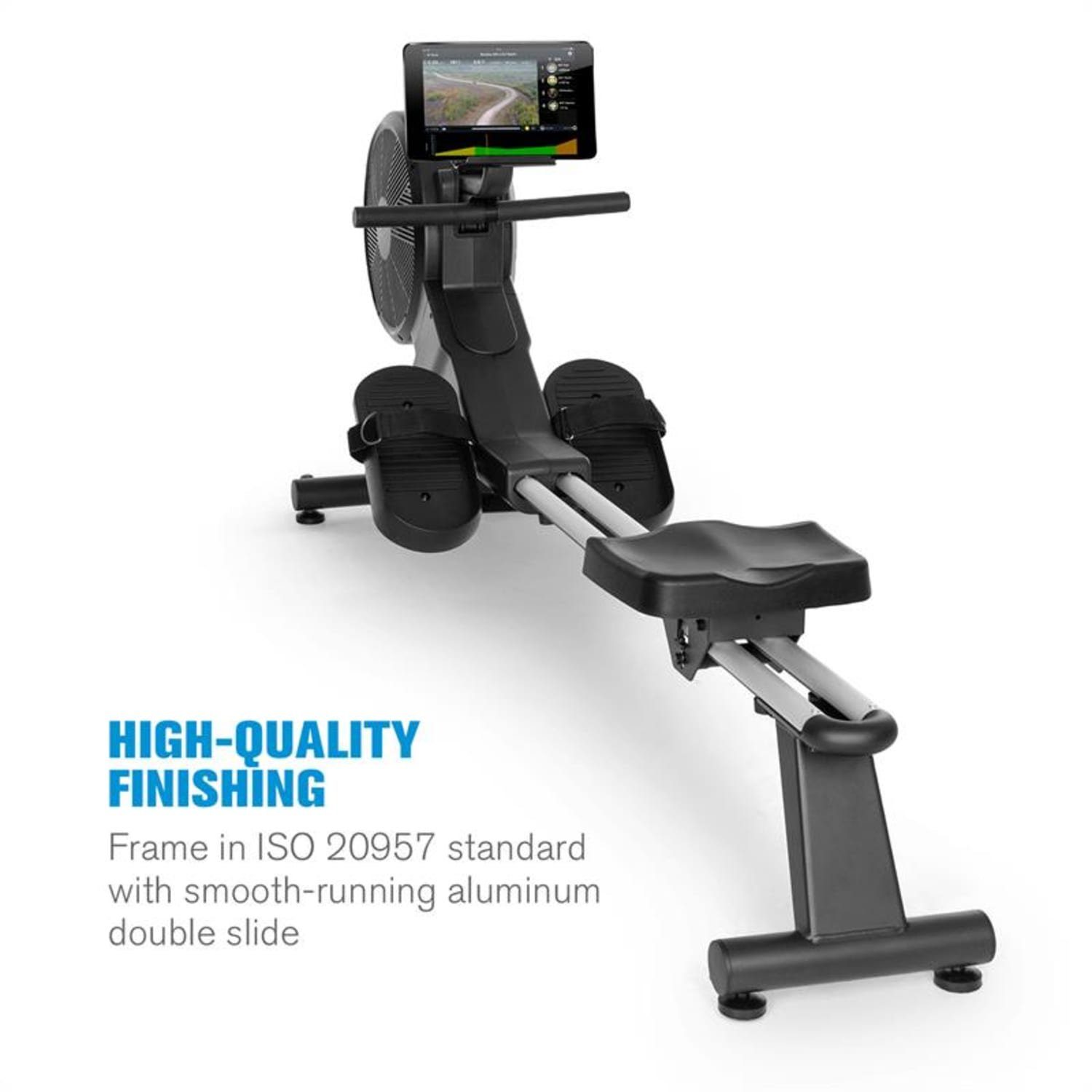 Capital Sports Rudermaschine Stream M2 Magnetrudergerät LC-Display 16 Stufen Aluminium, Rudergerät für Zuhause Sport Rowing Machine Fitnessgerät Sportgerät Trainingsgerät
