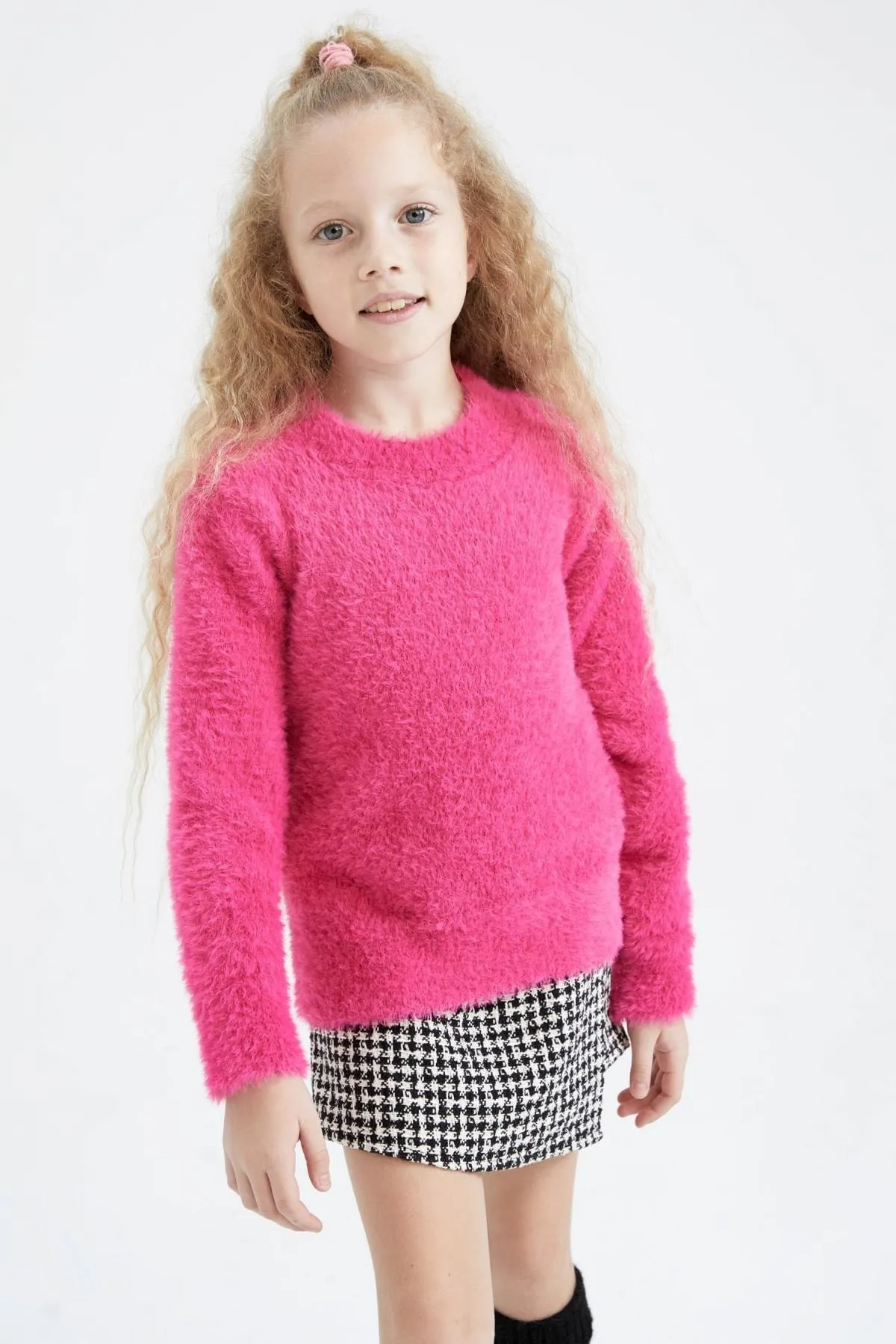 DeFacto  Weicher Mädchenpullover mit Rundhalsausschnitt