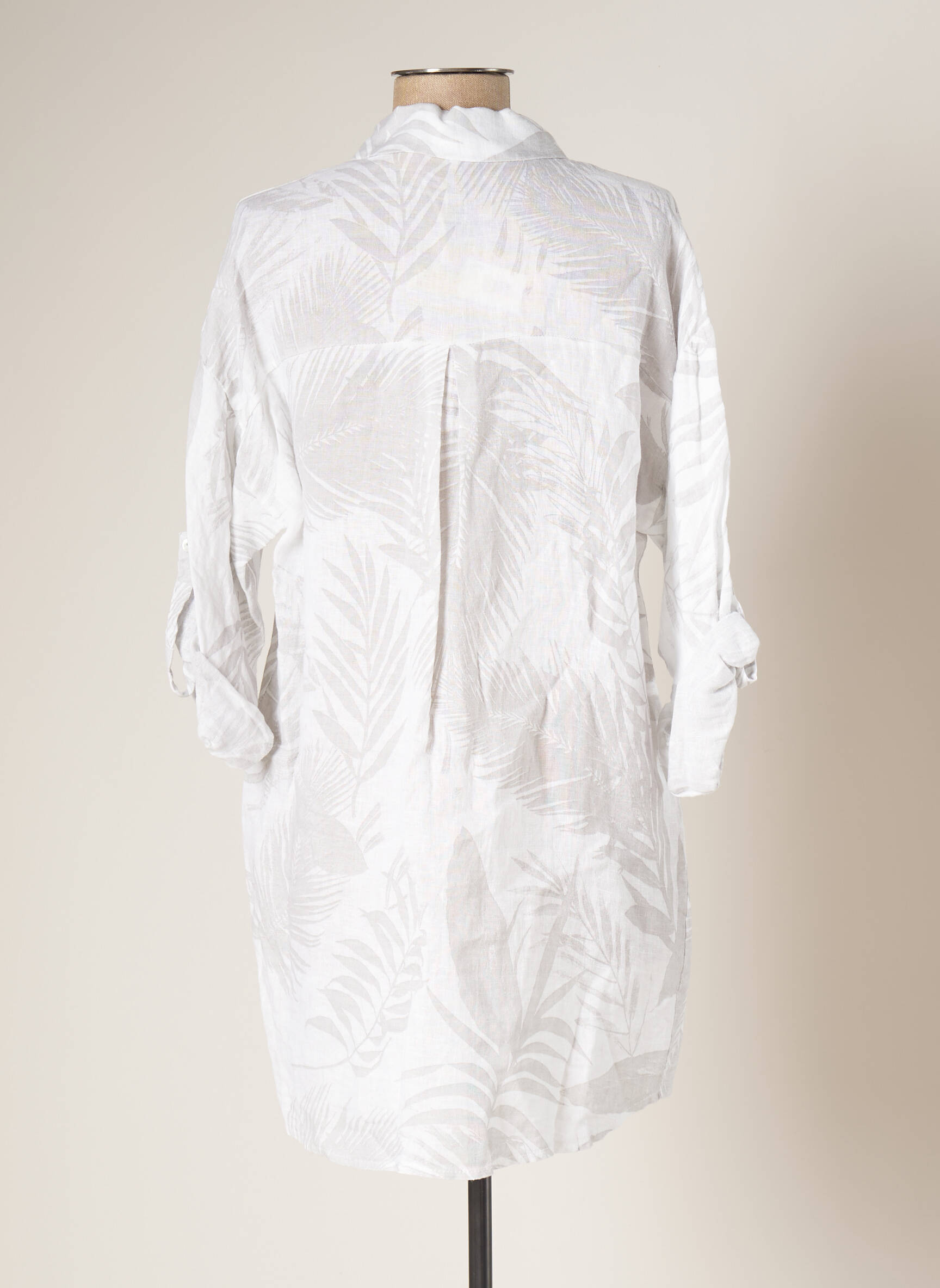 Blanc Boheme Tuniquemanchelongue Femme couleur gris