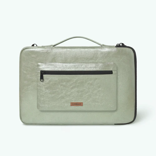 Riverdale 15/16 inch green laptop sleeve