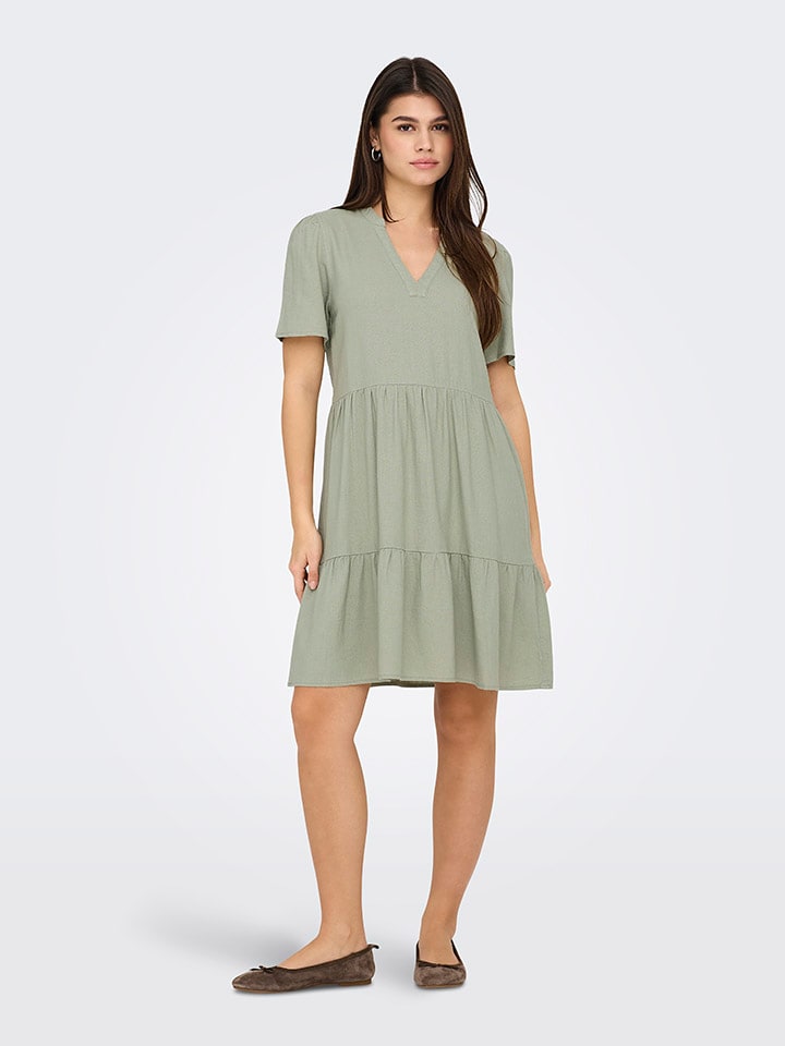 ONLY Kleid in Oliv günstig kaufen