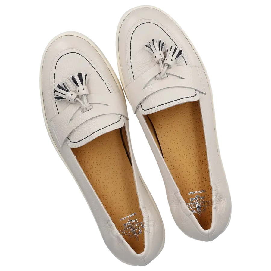 Truman's - Slip Ons 9701 Kalbsleder - weiß