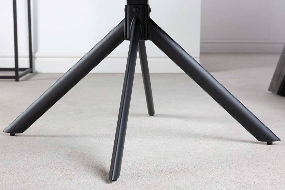 riess-ambiente Polsterstuhl PAPILLON anthrazit / schwarz (Einzelartikel, 1 St), Esszimmer · Stoff · Metall · Armlehne · drehbar · Modern Design
