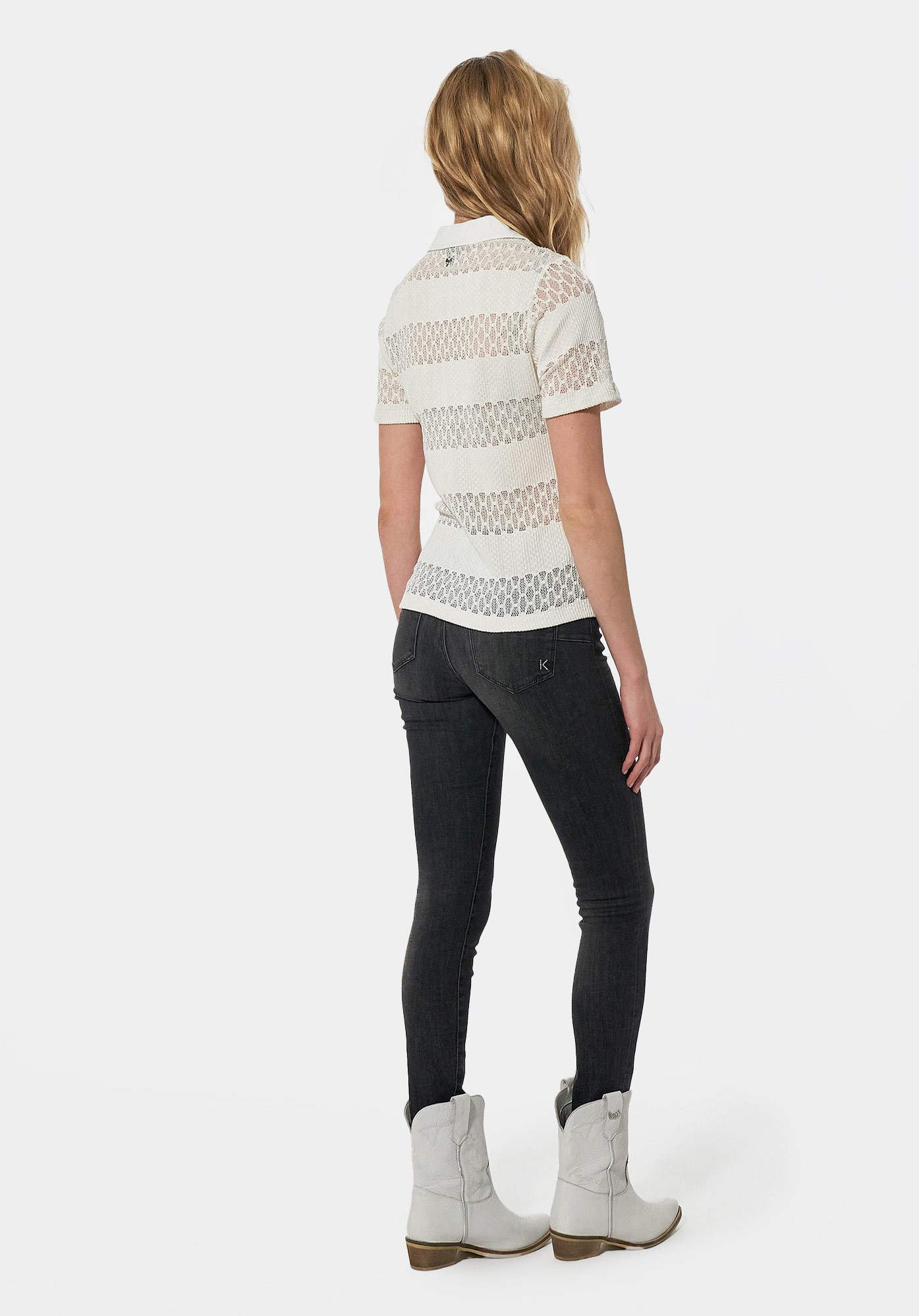 KOLO   Polo loose blanc Femme